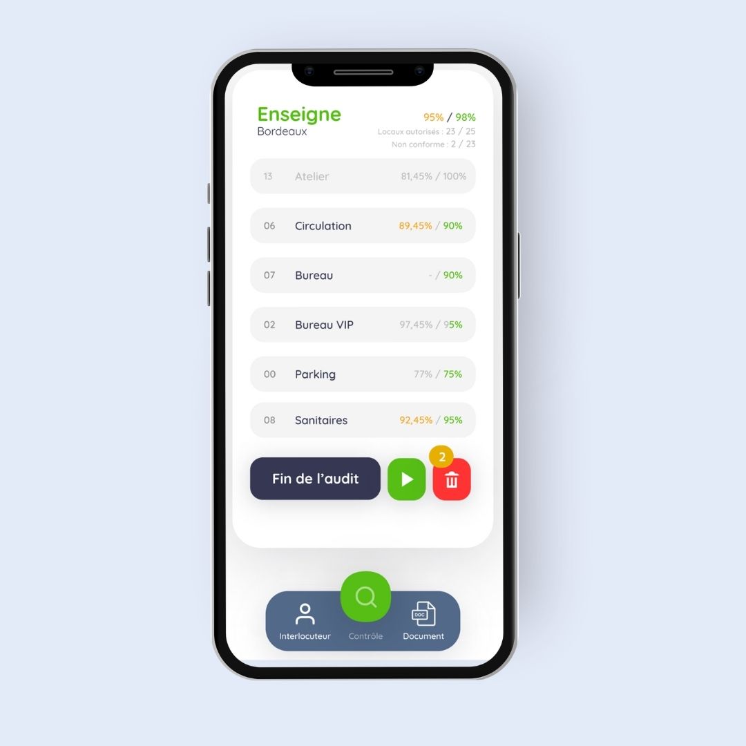 Application pour les audits qualité