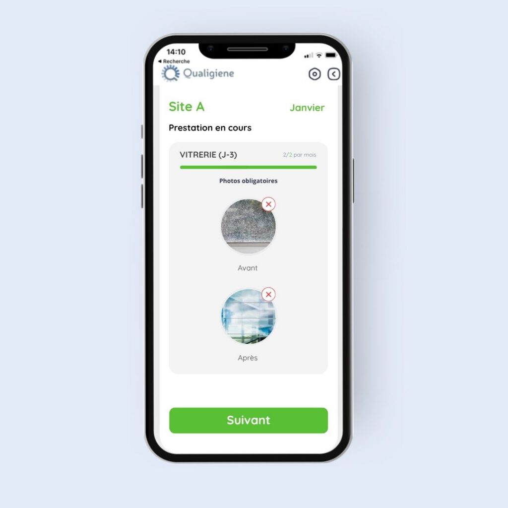 Application permettant de tracer les prestations périodiques réalisées et non réalisées