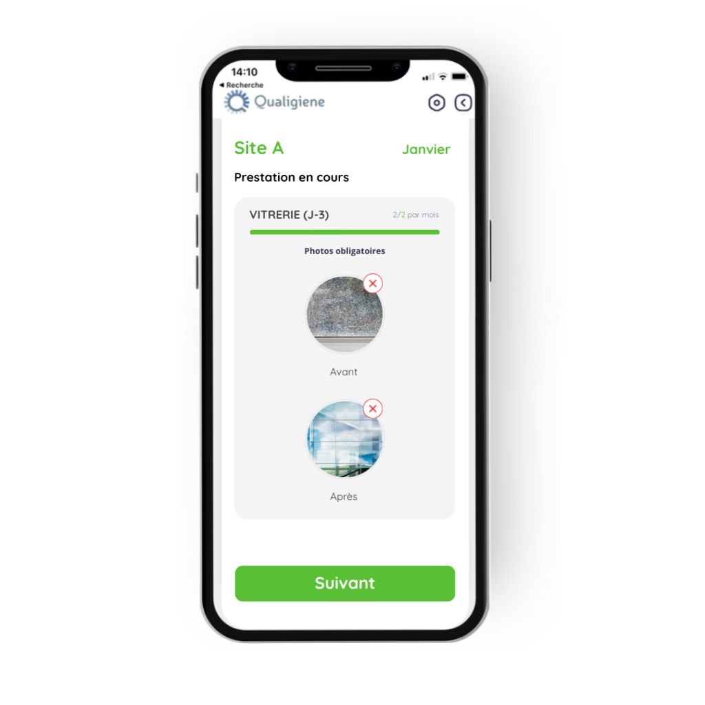 Application traçabilité prestations périodiques